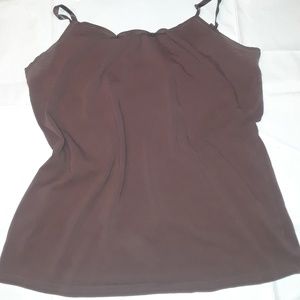 LANE BRYANT BROWN TANK TOP
